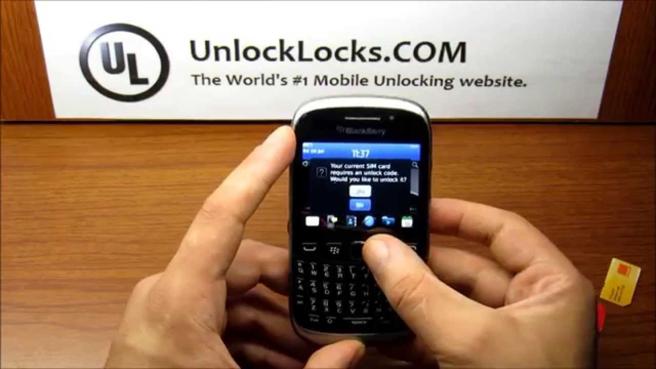 how to unlock a blackberry